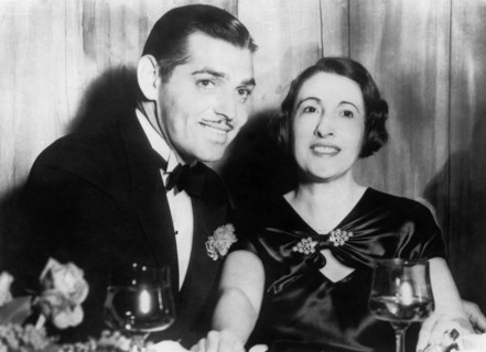Clark GABLE with his wife Maria