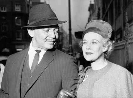 Clark GABLE with his wife Kay SPREECKELS in London, 1959