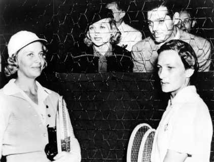 Clark GABLE and Carole LOMBARD at a tennis match, Los Angeles 1937