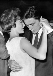 Romy SCHNEIDER and Alain DELON dancing
