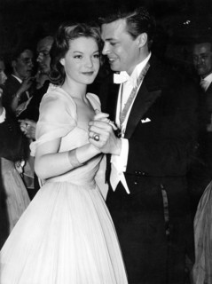Romy SCHNEIDER and Karlheinz BÖHM at the Munich Film Ball, 1957