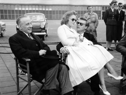 Romy SCHNEIDER and Karlheinz BÖHM filming