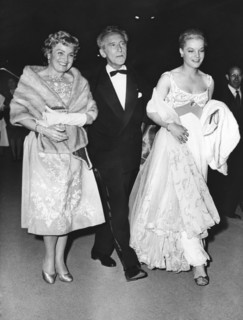 Jean COCTEAU together with Magda and Romy SCHNEIDER, Cannes 1959
