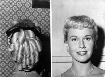 Doris DAY with historical hairstyle