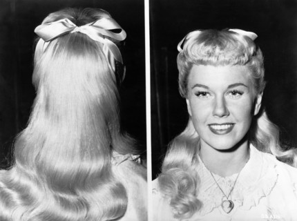 Doris DAY with historical hairstyle