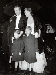 James STEWART with wife and sons