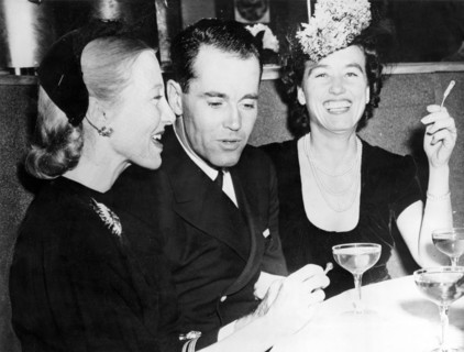 Henry FONDA with his wife Frances at the Stork Club, 1949