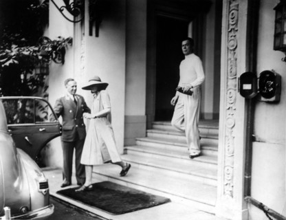 Greta GARBO and Gayelord HAUSER, Palm Beach