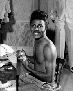 LITTLE RICHARD in his dressing room