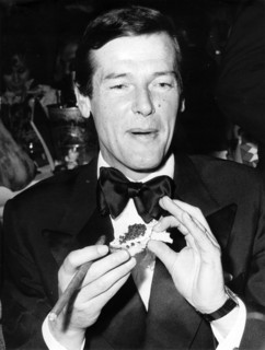 Roger MOORE at the Film Ball in Munich, 1975