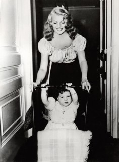 Rita HAYWORTH with daughter Rebecca