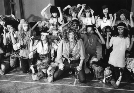 The ensemble of 'Haar' before the premiere, Munich 1968