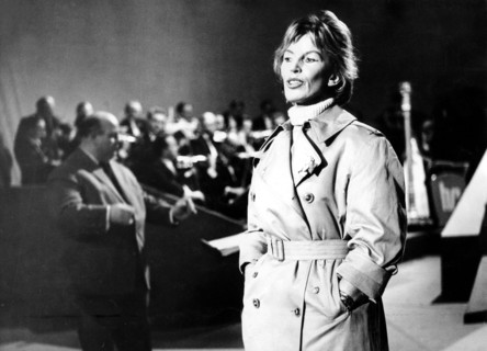 Lale ANDERSEN at the preliminary decision for the Eurovision Grand Prix, 1961