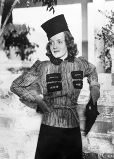Bette DAVIS in an Astrakan costume