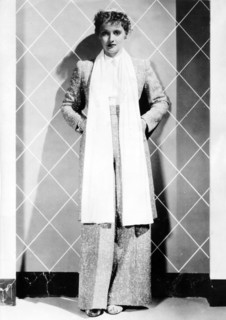 Bette DAVIS wearing sports pajamas, 1936
