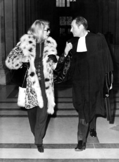 Catherine DENEUVE with lawyer Gil DREYFUS, Paris 1970