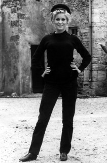 Catherine DENEUVE during filming