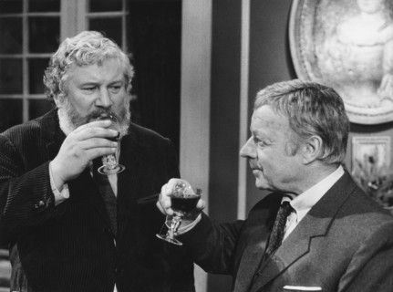 Heinz RÜHMANN and Peter USTINOV in 'No evening like any other', 1976