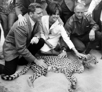 Claudia CARDINALE, Burt LANCASTER and Luchino VISCONTI, 1963
