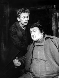 Heinz REINCKE and Ludwig LINKMANN in 'Thomas Chatterton', Hamburg 1956