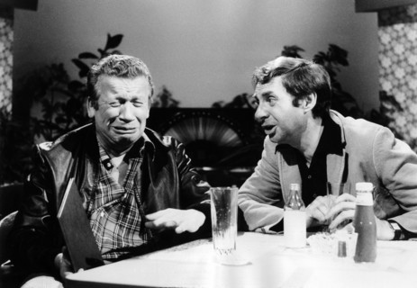 Heinz REINCKE and Harald JUHNKE in 'A Crazy Couple', 1977