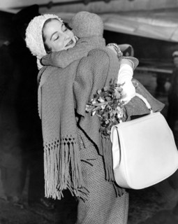 Valerie HOBSON hugs her son David John PROFUMO, London 1961