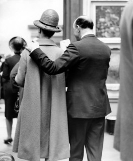 John PROFUMO and Valerie HOBSON at an exhibition, London 1963