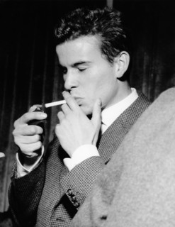 Horst BUCHHOLZ smoking a cigarette