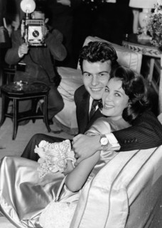 Wedding: Horst BUCHHOLZ and Myriam BRU, 1958