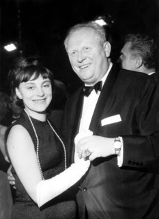 Gert FRÖBE and wife Beate BACH at the Bal Paré, Munich 1965