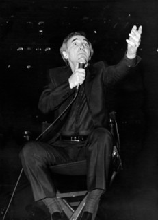 Charles AZNAVOUR at a rehearsal in Nice, circa 1980s