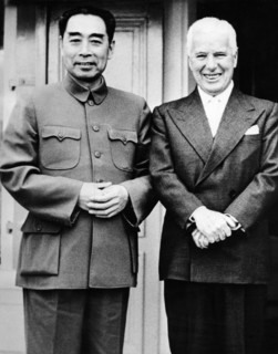 Charlie CHAPLIN and Chou EN-LAI, 1954