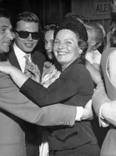 Magda SCHNEIDER and Karlheinz BÖHM in 'Tabu', Munich 1956