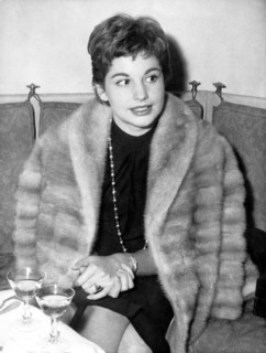 Johanna von KOCZIAN in a fur coat