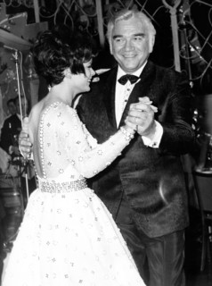 Uschi GLAS dances with Lorne GREENE at Bal Paré, 1969