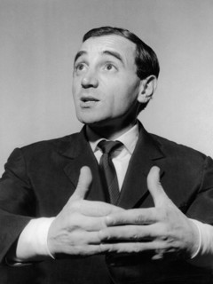 Charles AZNAVOUR, portrait, Rome around 1960
