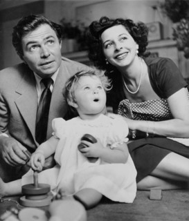 James MASON with family, London 1950
