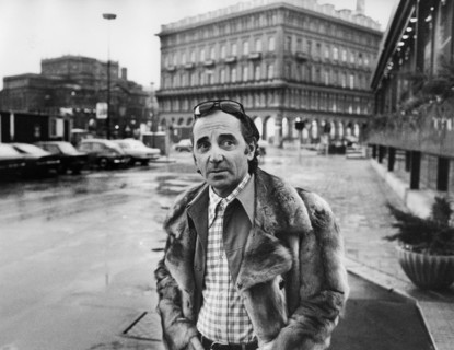 Charles AZNAVOUR, portrait, Stockholm undated, ca. 1975