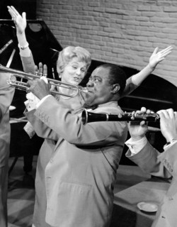 Marika RÖKK with Louis Armstrong, Hamburg 1959