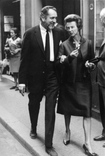 Vincent PRICE and his wife Mary GRANT, Rome 1966