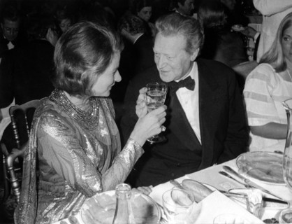Maurice DRUON and Ingrid BERGMAN, Cannes Film Festival