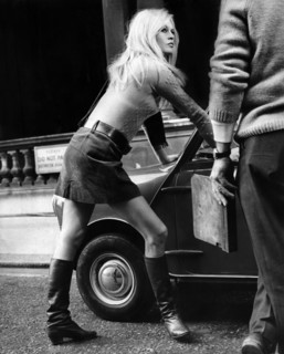 Brigitte BARDOT filming, 1966