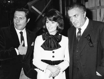 Marcello MASTROIANNI, Anne HEYWOOD and Federico FELLINI, 1968