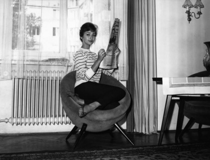 Christine KAUFMANN at home, late 50s