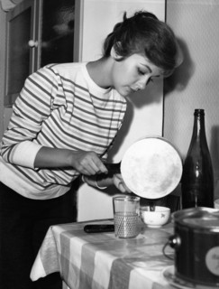 Christine KAUFMANN at home, late 50s