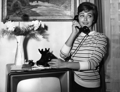 Christine KAUFMANN at home, late 50s