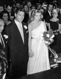 Wedding of Antia EKBERG and Anthony STEEL, 1956