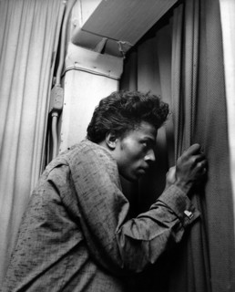 LITTLE RICHARD in his dressing room