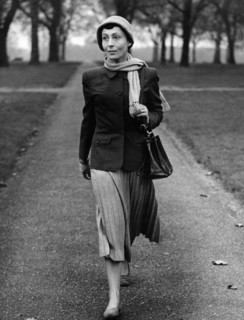 Luise RAINER on a walk, London 1950