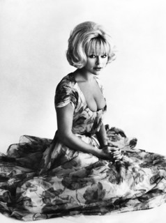 Elke SOMMER in a floral dress